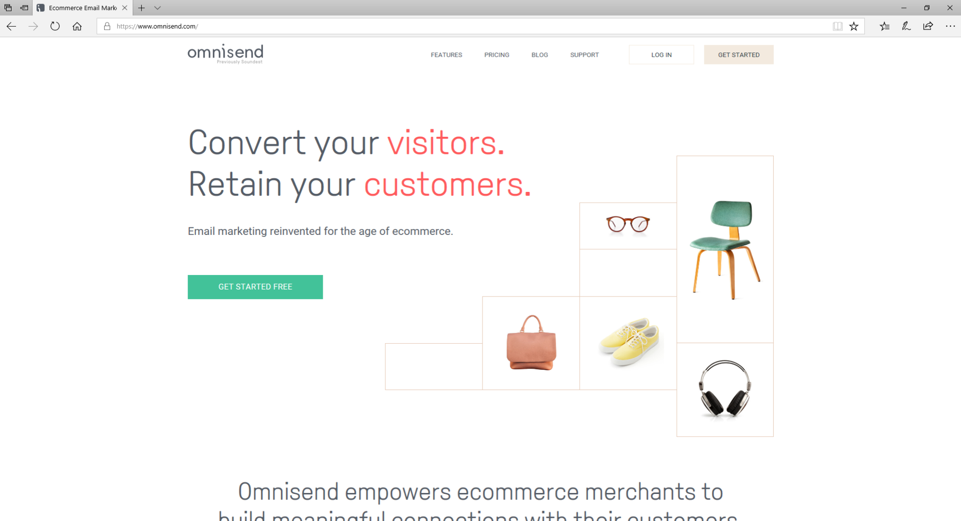 Omnisend - Ecommerce marketing project